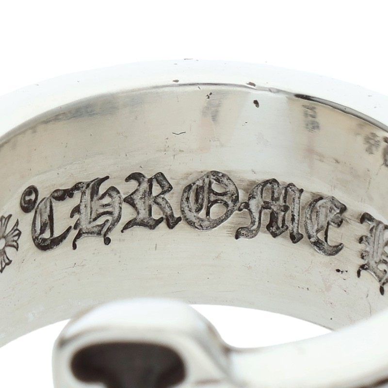 クロムハーツ LG SCROLL LABEL/ラージスクロールラベル シルバーリング