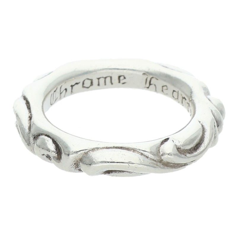 クロムハーツ SCRL BAND スクロールバンド シルバーリング メンズ 19号