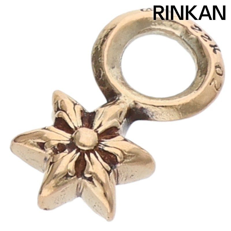 クロムハーツ 22 K STACK STAR スタースタックチャーム ゴールドネックレストップ メンズ