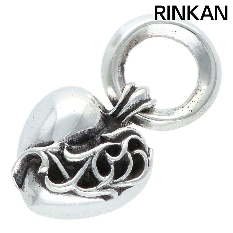 クロムハーツ HEART PENDANT ハートペンダント シルバーネックレストップ メンズ