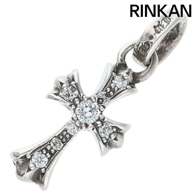 クロムハーツ CRS BBYFAT P DMND A ベイビーファット アフターPAVEダイヤ チャーム シルバーネックレストップ メンズ