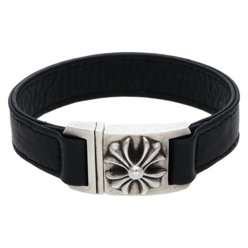 クロムハーツ　ハーネスクラスプ　ブレスレット希少レア クロムハーツ HARNESS CLASP/ハーネスクラスプ レザーブレスレット