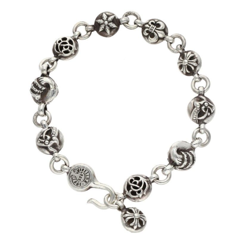 クロムハーツ NO 2 MULTI BALL 2マルチボール シルバーブレスレット メンズ ブレスレット アクセサリー メンズ