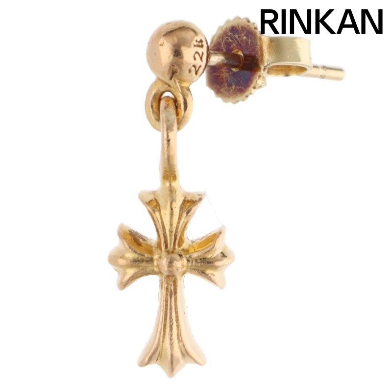 クロムハーツ 22 K DRP STCK CH CRS スタックCHクロスドロップ ゴールドピアス メンズ