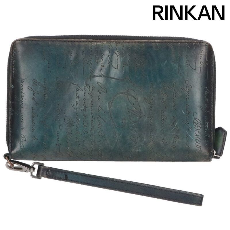 ベルルッティ タリ スクリットレザーカリグラフィーロングウォレット財布 メンズ