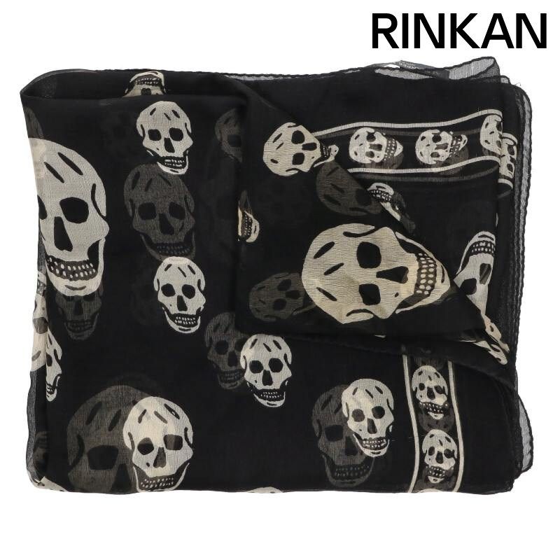 アレキサンダーマックイーン ドクロ柄シルクストール メンズ - メルカリ