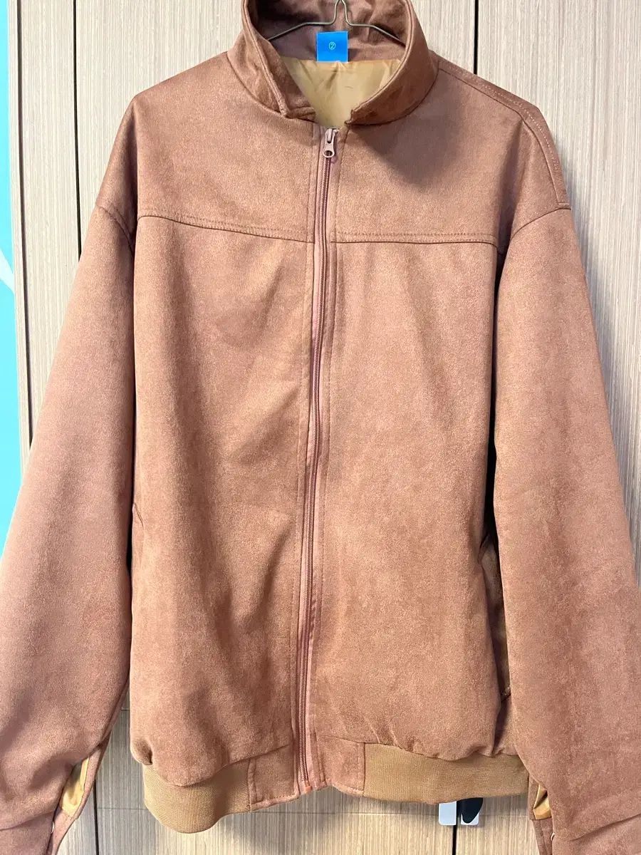 スウェード スタイル ブルゾン ジャケット ブラウン - メルカリ