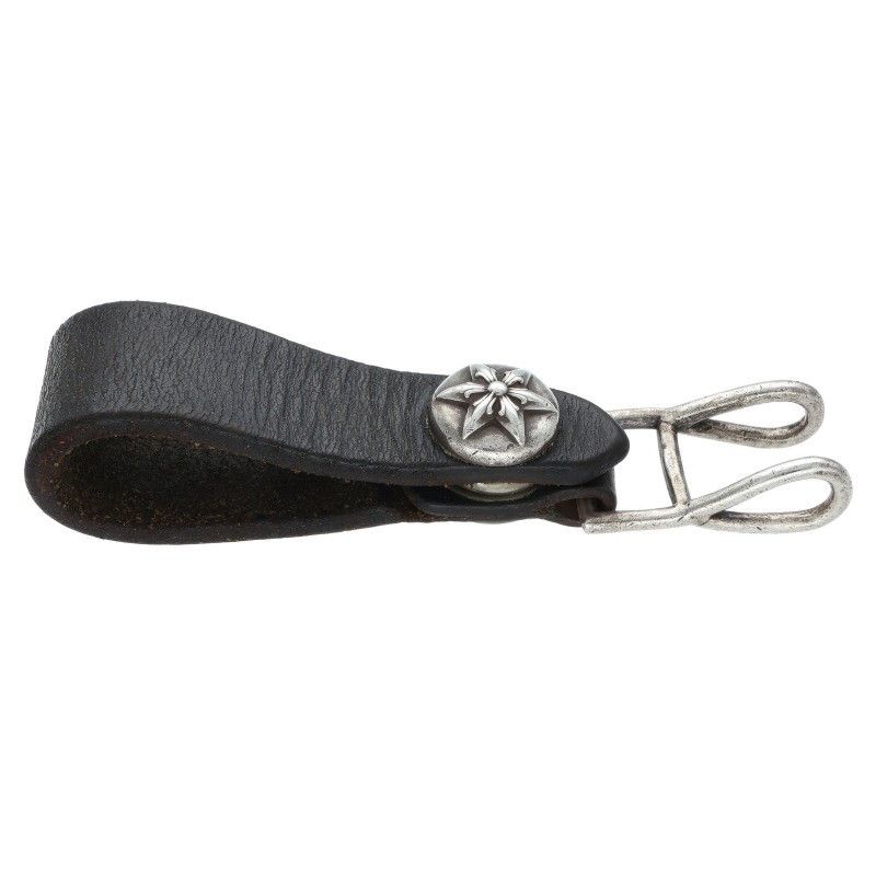 クロムハーツ BELT LOOP スターボールボタンレザーベルトループ メンズ モード系 ベルト 