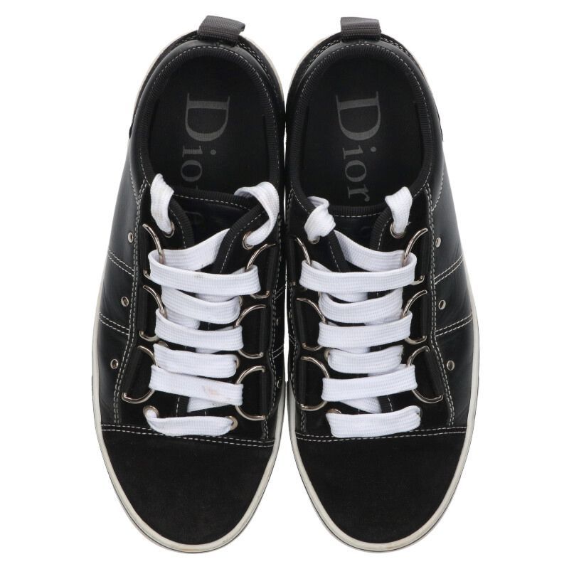 ディオールオム 17HDC スエード切替レザーローカットスニーカー メンズ