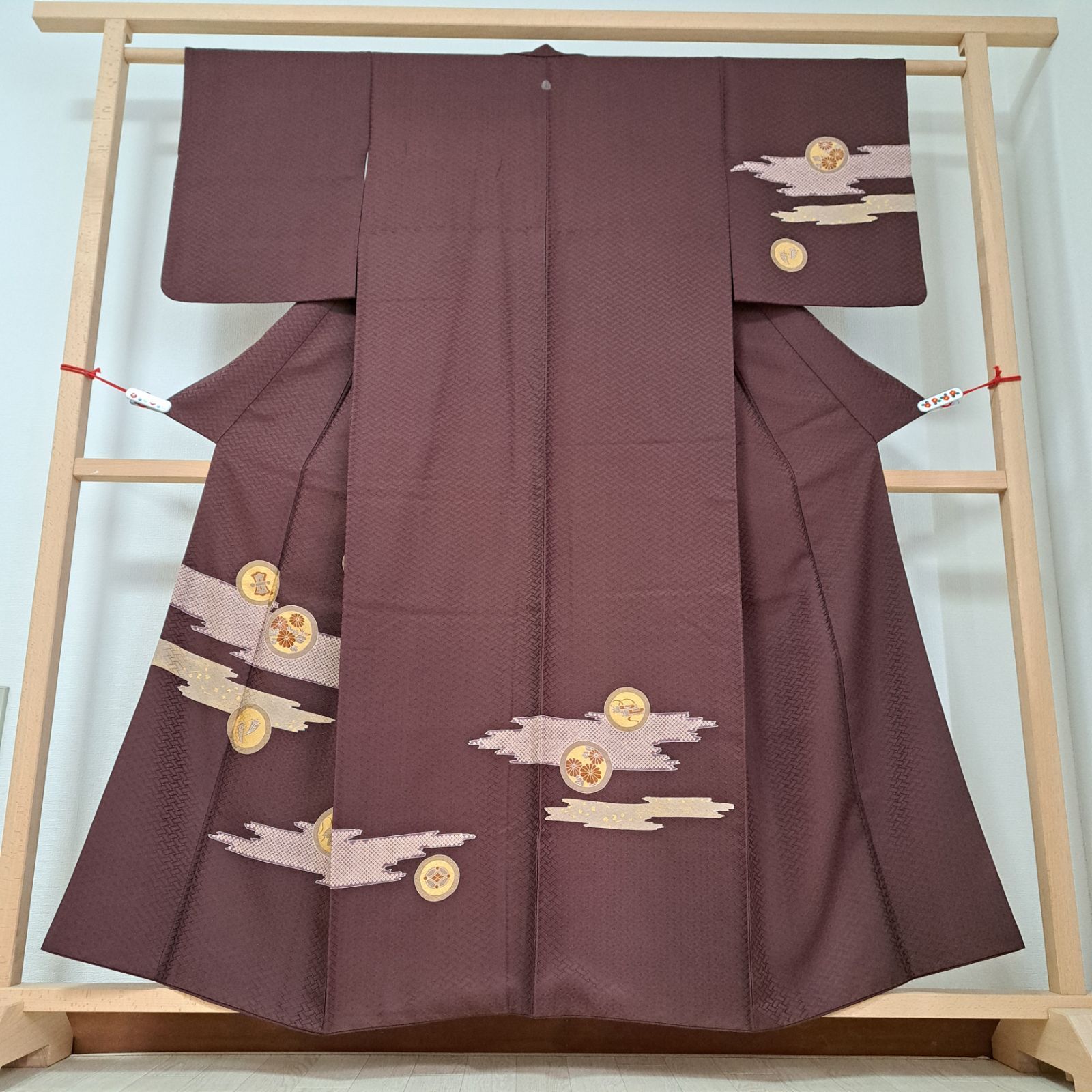 専用Y1847◇美品 正絹 縫い一つ紋 手縫い仕立て 付下げ 着物 Y1847◇美品 正絹 縫い一つ紋 手縫い仕立て 付下げ 着物