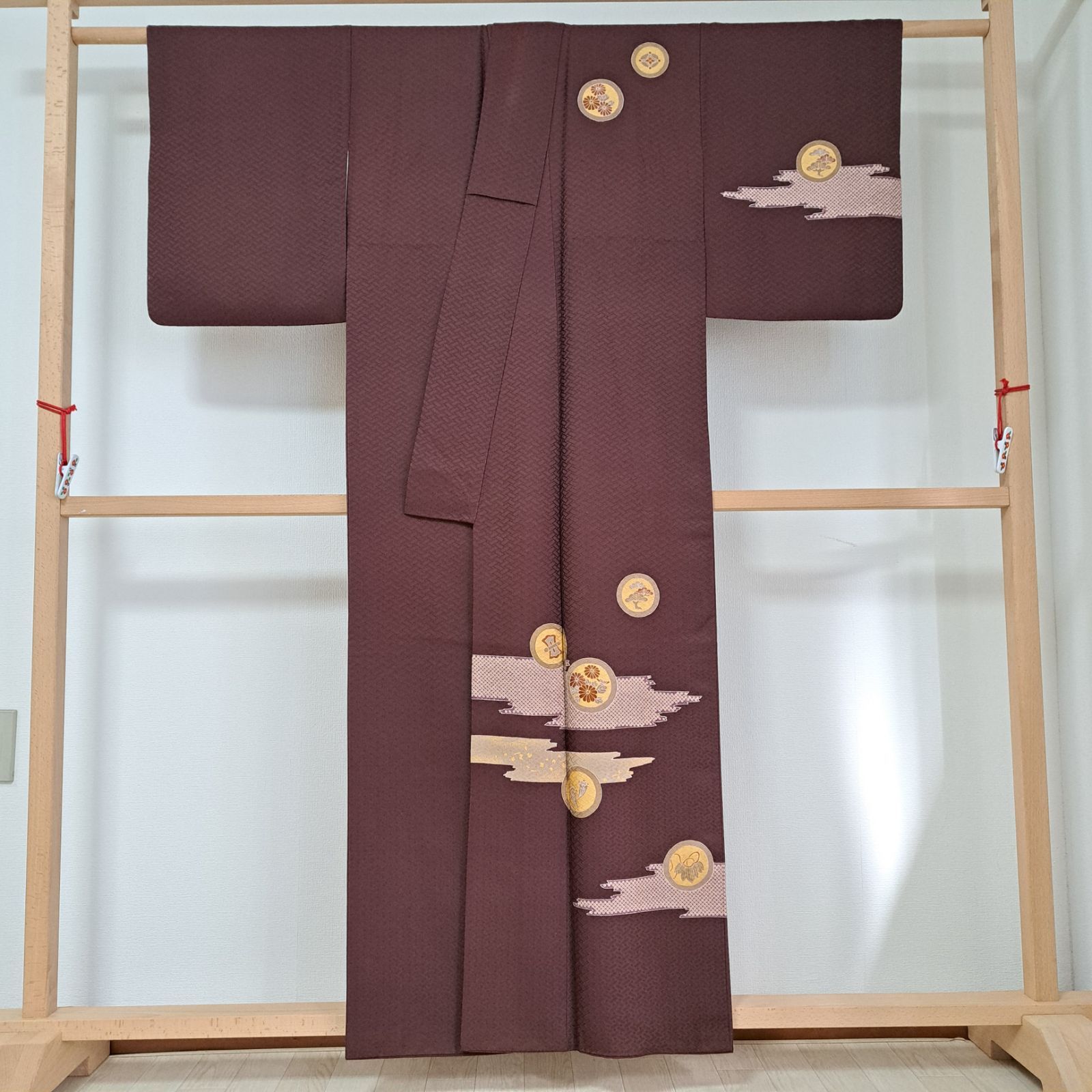 専用Y1847◇美品 正絹 縫い一つ紋 手縫い仕立て 付下げ 着物 Y1847◇美品 正絹 縫い一つ紋 手縫い仕立て 付下げ 着物