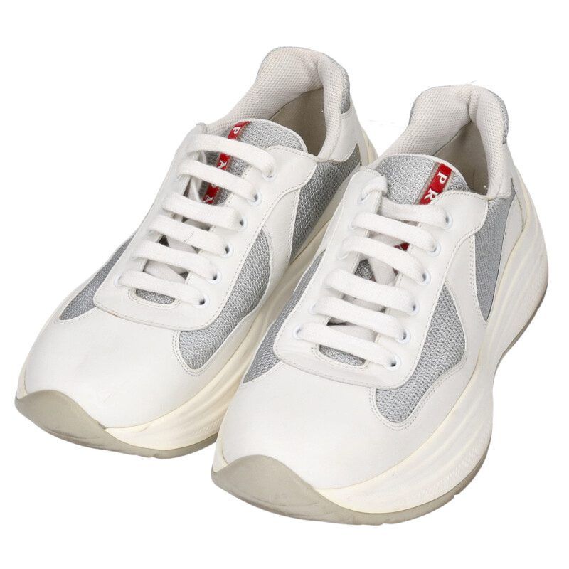 プラダ 4E3494 レザーローカットスニーカー メンズ 8.5 - メルカリ