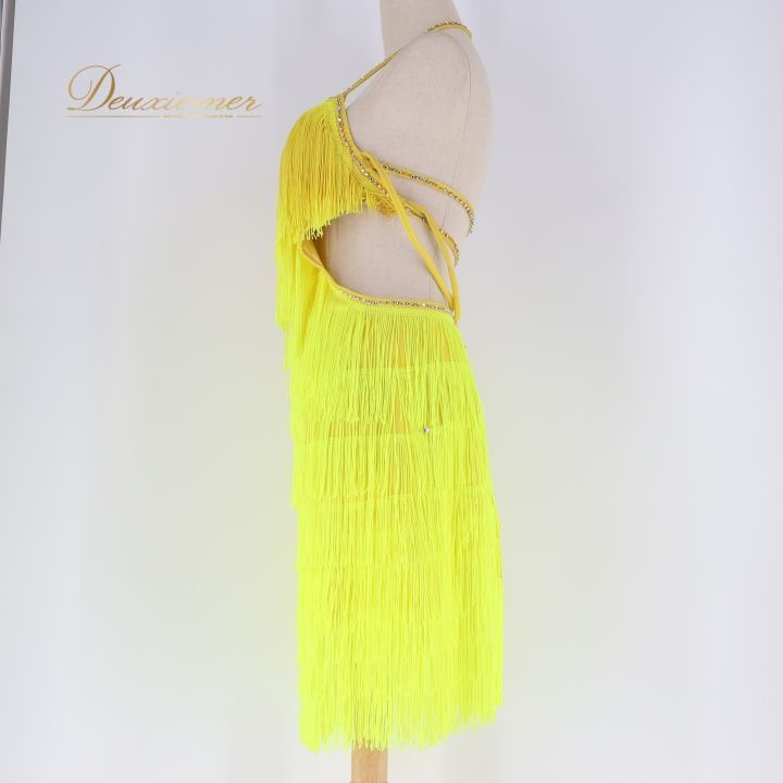 ラテンドレス イエローフリンジ ラテンドレス イエローフリンジ