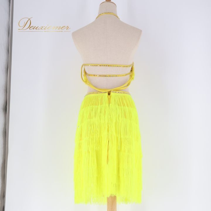 社交ダンス 衣装 ラテン ドレス ワンピース ラテンドレス 蛍光