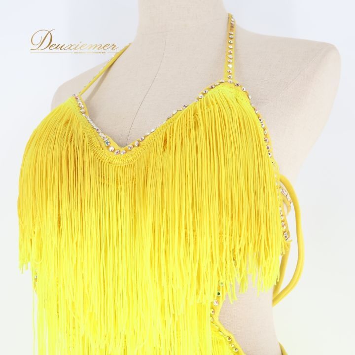 社交ダンス 衣装 ラテン ドレス ワンピース ラテンドレス 蛍光