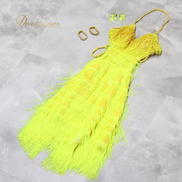 ラテンドレス イエローフリンジ ラテンドレス イエローフリンジ