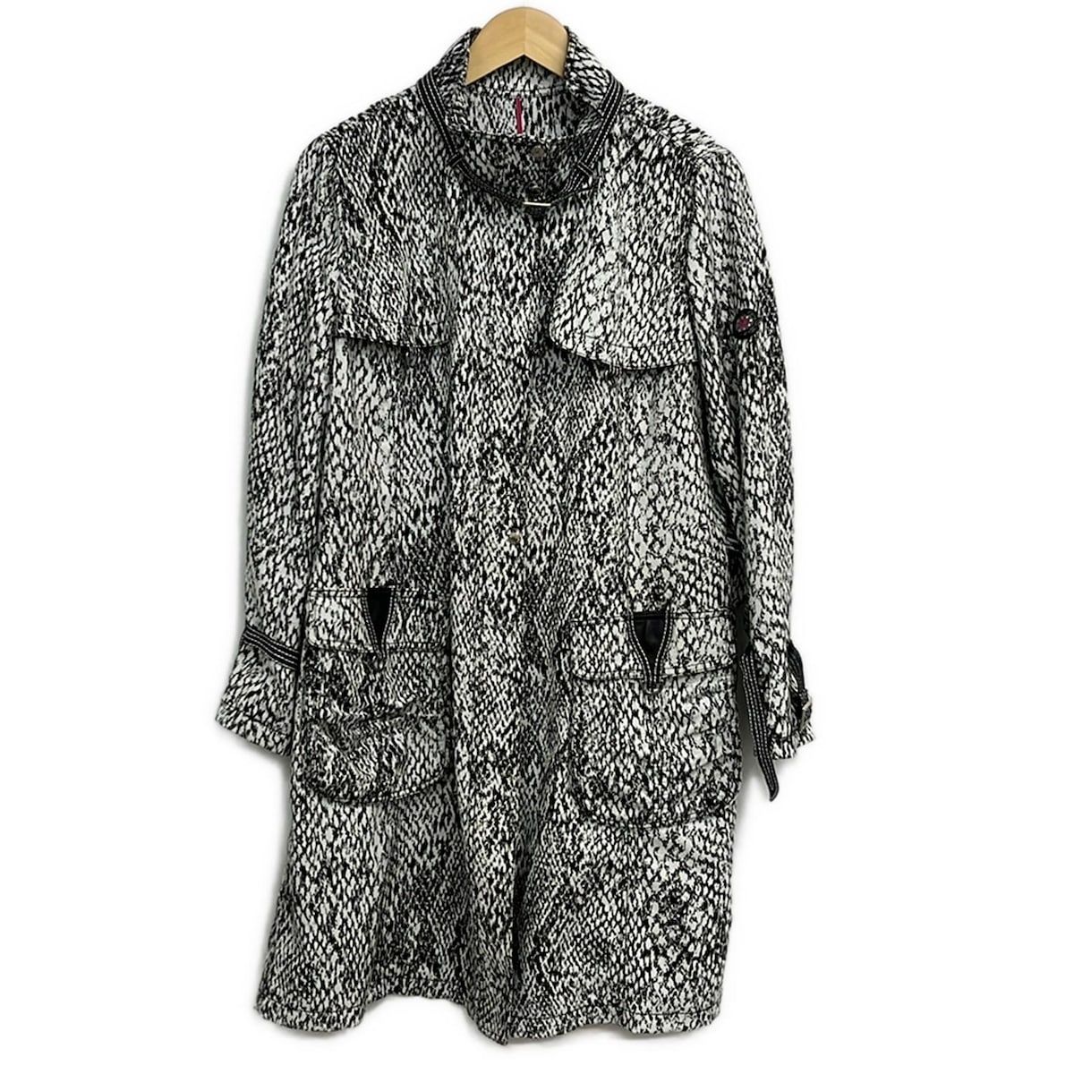 伊太利屋/GKITALIYA(イタリヤ) トレンチコート サイズ13美品 - 黒×白