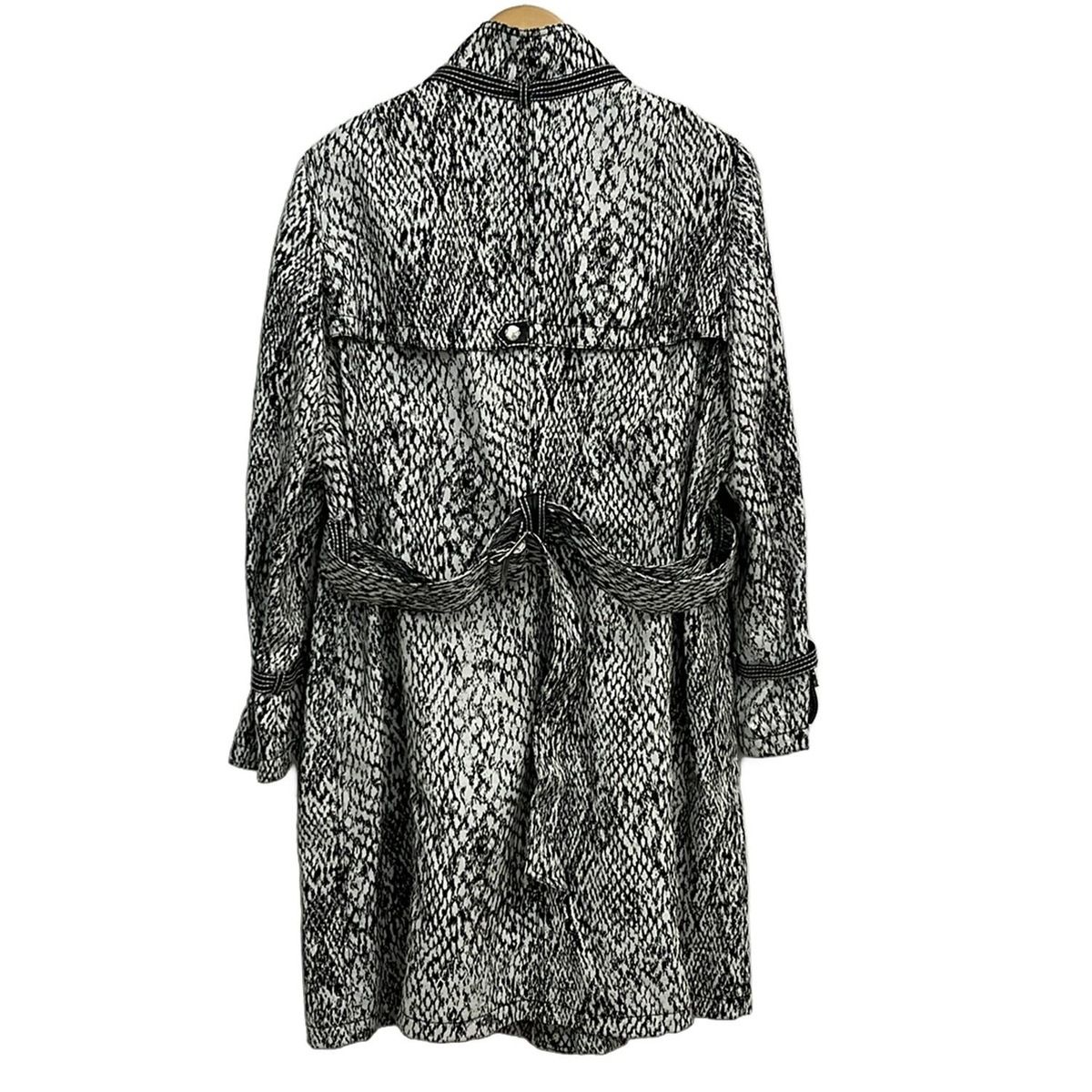 伊太利屋/GKITALIYA(イタリヤ) トレンチコート サイズ13美品 - 黒×白