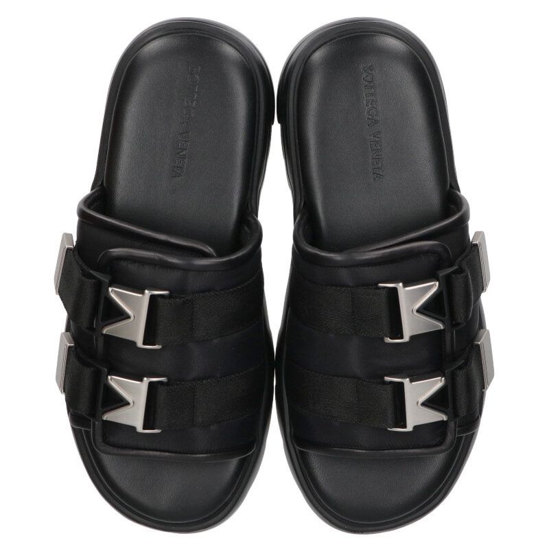 ボッテガヴェネタ FLASH ダブルバックルフラッシュサンダル メンズ 45