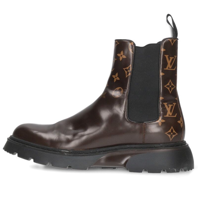 ルイヴィトン LVボールドライン モノグラムサイドゴアブーツ メンズ