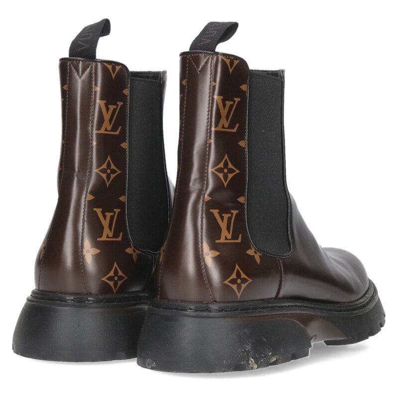 ルイヴィトン LVボールドライン モノグラムサイドゴアブーツ メンズ
