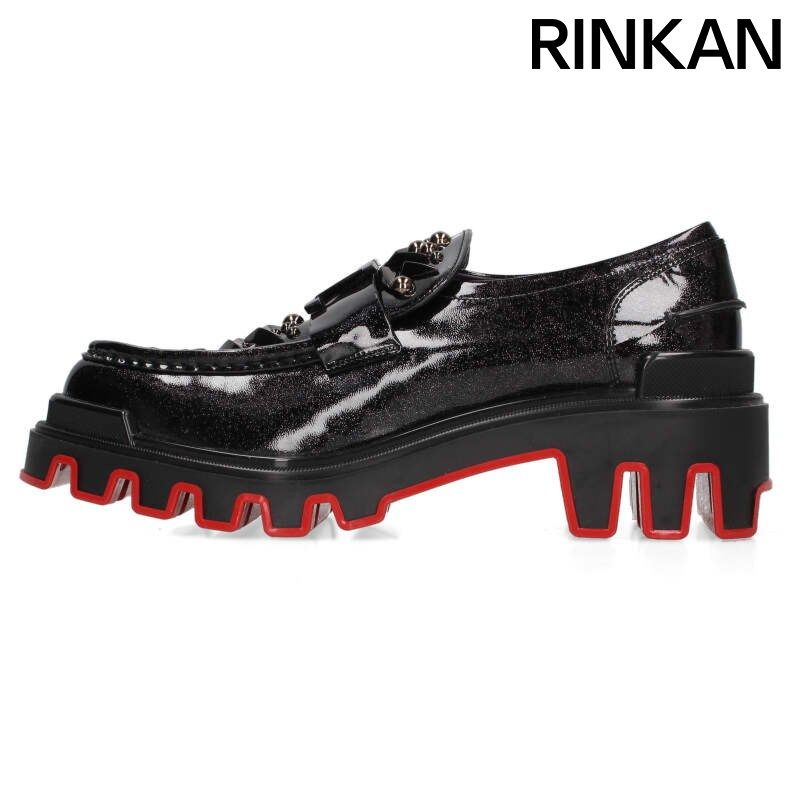 クリスチャンルブタン The Amazing Loubi Flat スタッズパテント