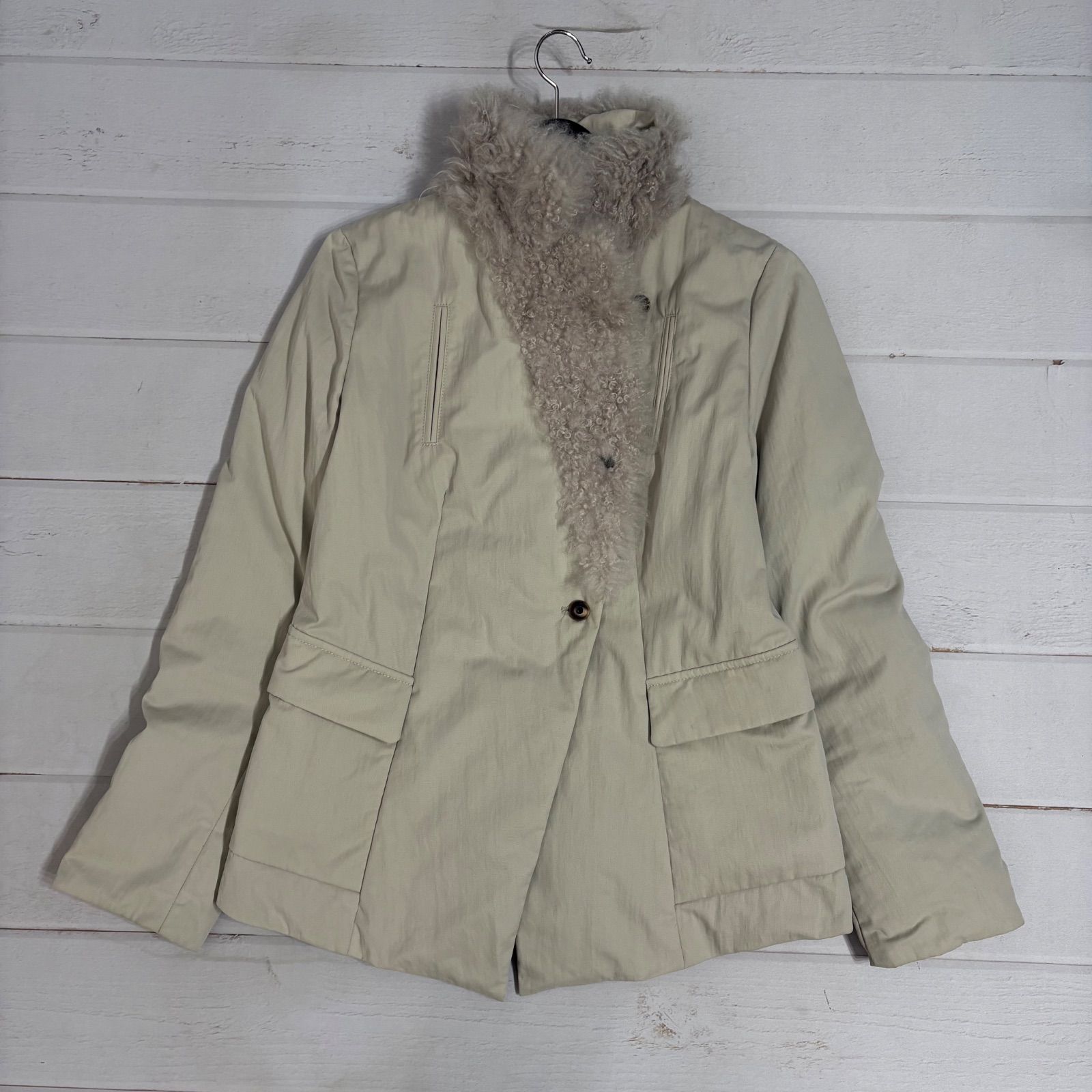 最高級✨ブルネロクチネリ ムートン襟 ファー パデット ダウン