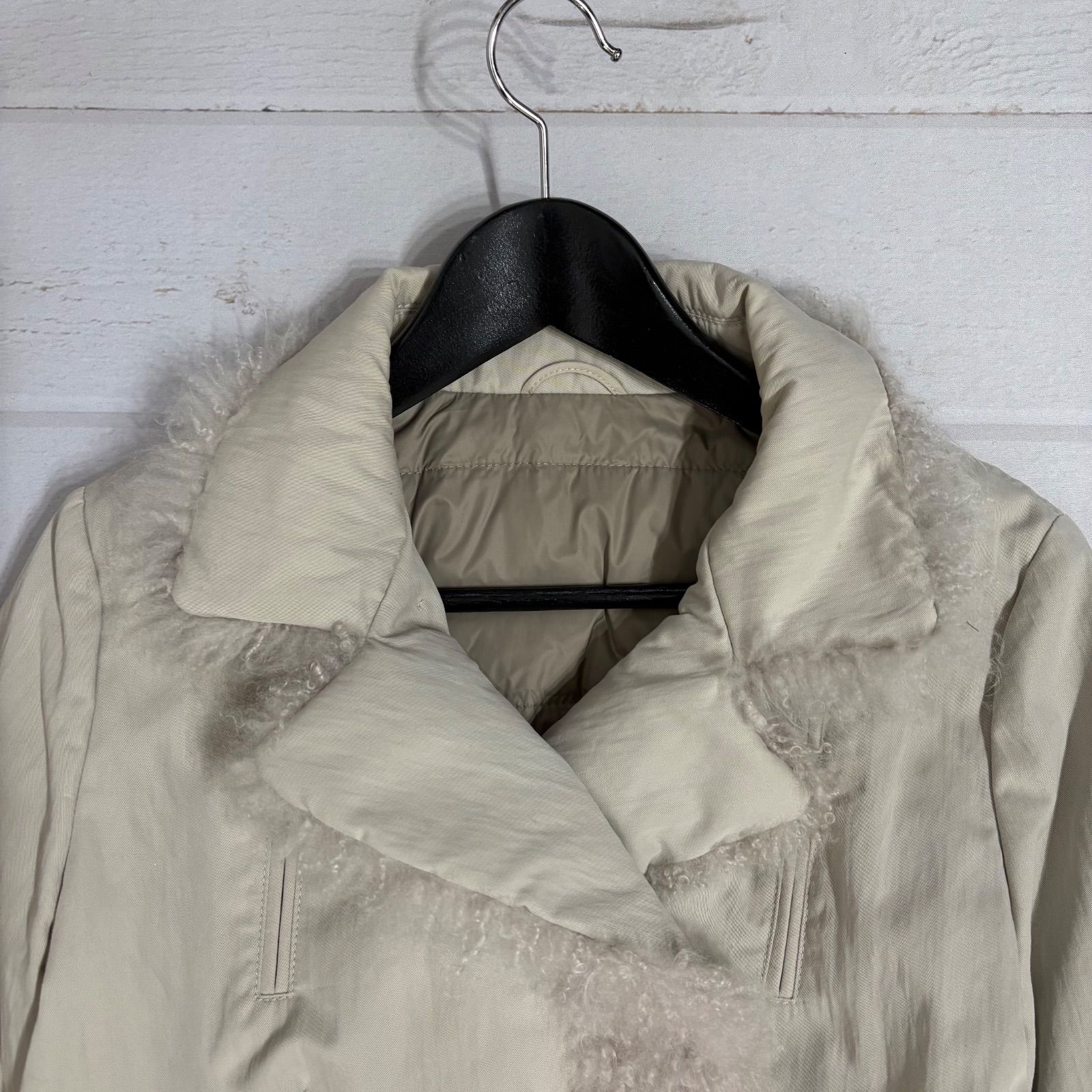 最高級✨ブルネロクチネリ ムートン襟 ファー パデット ダウン