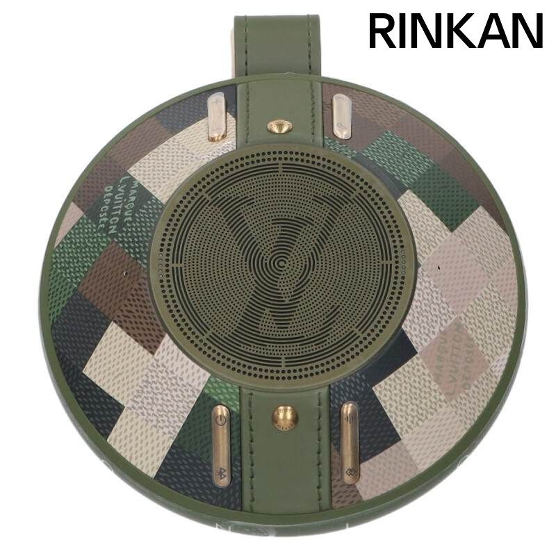 ルイヴィトン QAE 030 LVナノグラム スピーカー ダモフラージュ ダミエ アルミニウムスピーカー メンズ