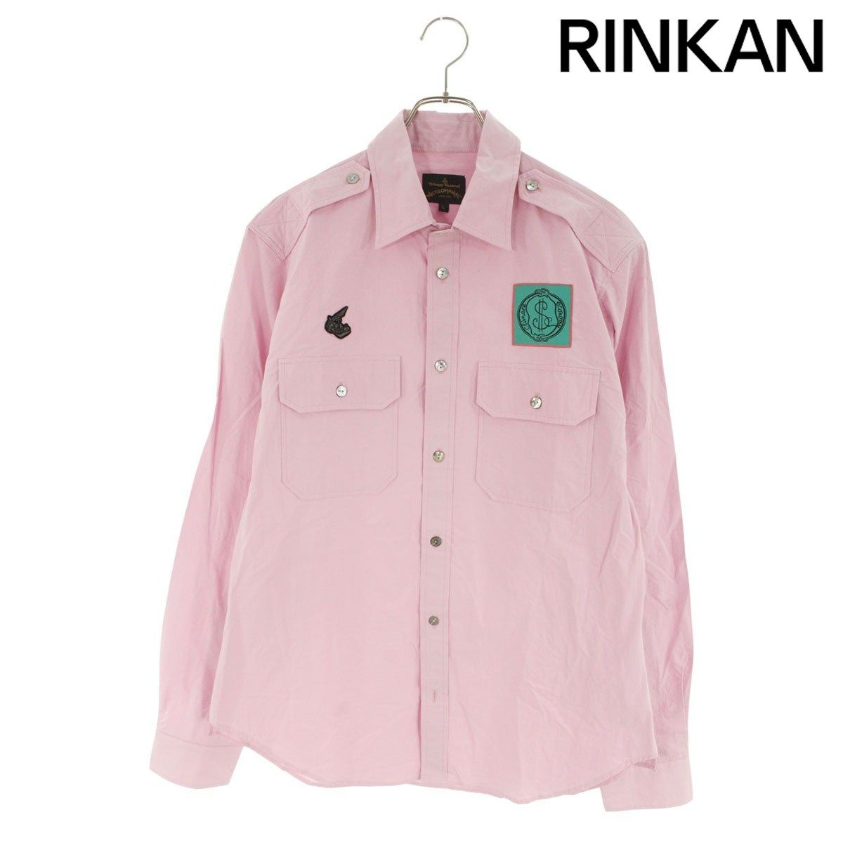 ヴィヴィアンウエストウッドアングロマニア エポレットコットン長袖シャツ レディース L