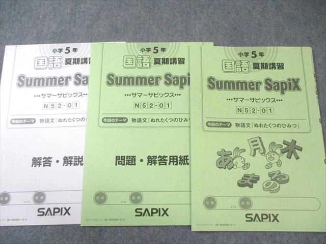 SAPIX 小5 サマーサピックス 国語 【計10回分】 2022 030M2C - メルカリ