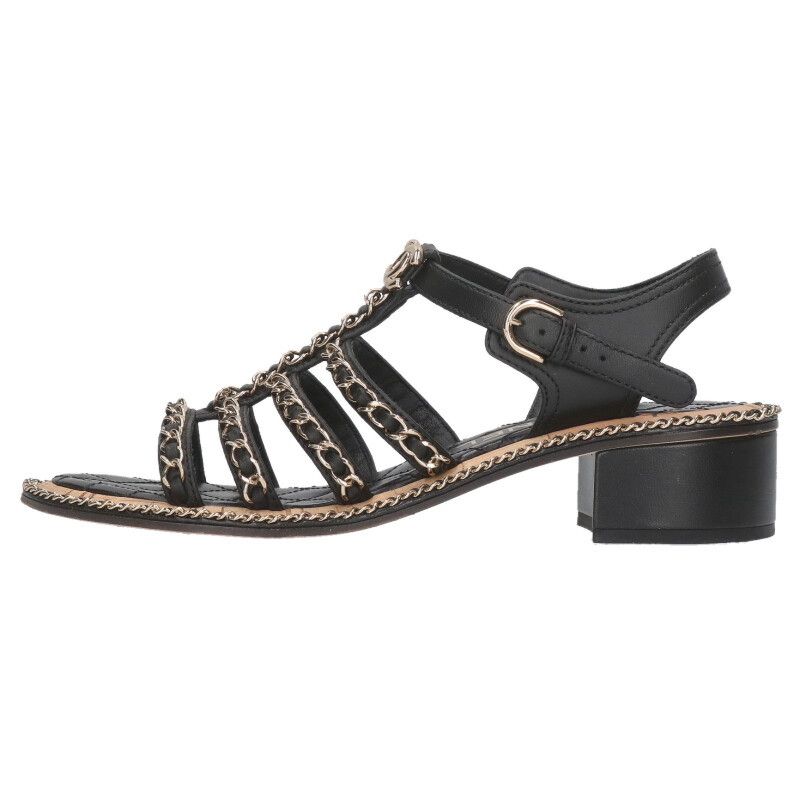 シャネル チェーンコルクソールサンダル レディース 36.5 - メルカリ