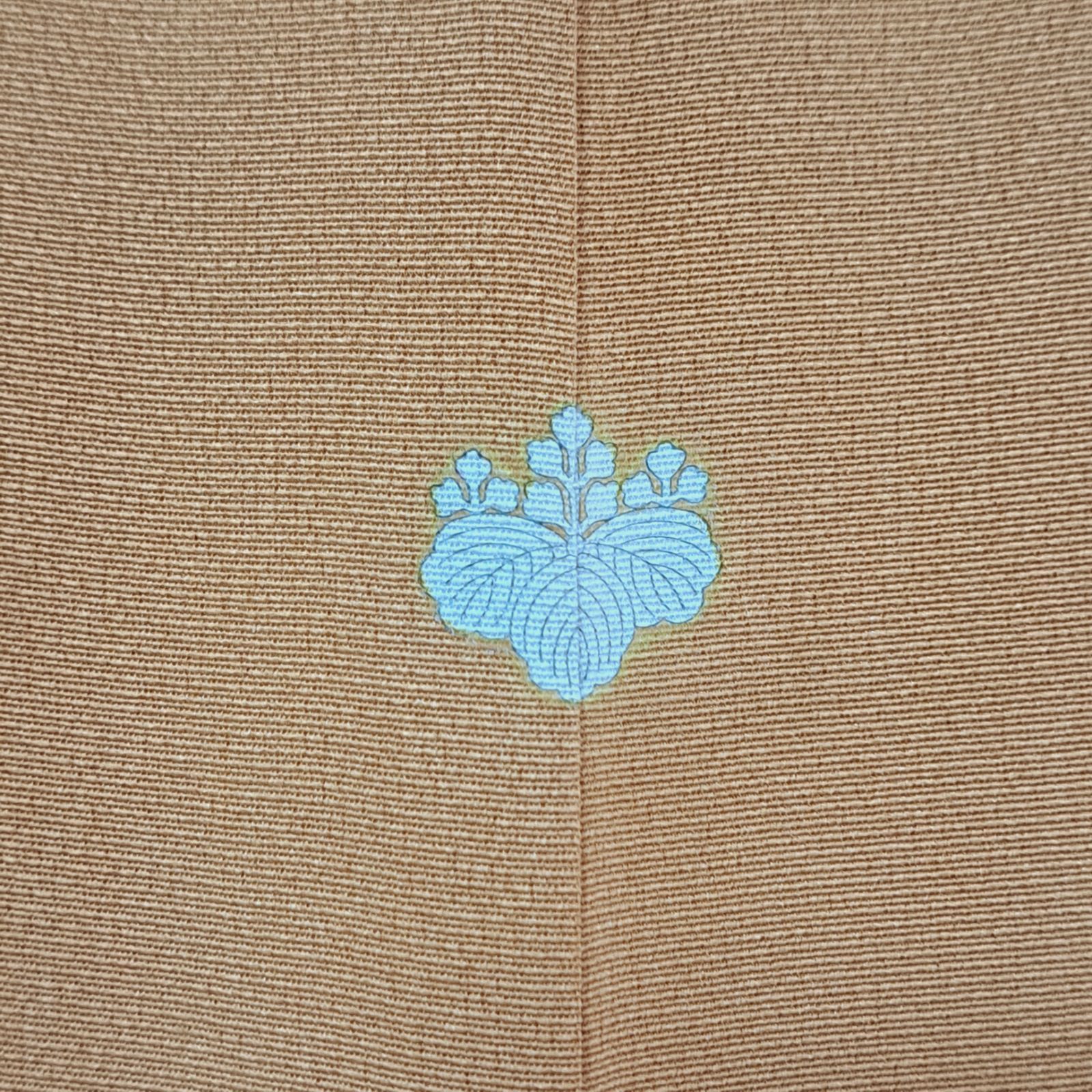 一つ紋・色留袖】裄64 身丈159 袖丈49 正絹 袷 比翼布無し 五三の桐紋