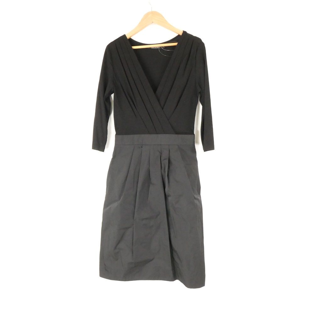 【美品】DKNY ダナキャラン ニューヨーク レースAラインワンピース　2 美品 DKNY ダナキャランニューヨーク ワンピース 2 レーヨン 他 五分袖