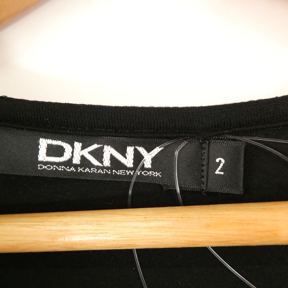 美品 DKNY ダナキャランニューヨーク ワンピース 2 レーヨン 他 五分袖