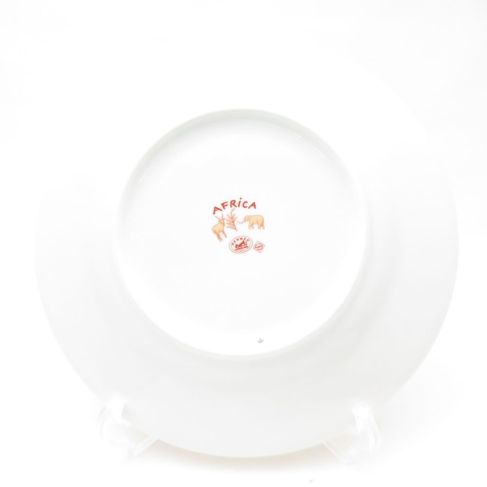 HERMES エルメス アフリカ 中皿 22cmプレート アニマル 動物 SC9632S1