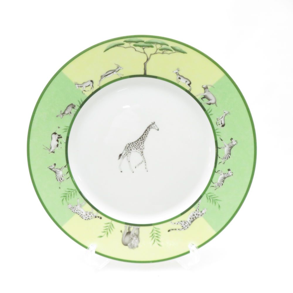 エルメス アフリカ 27センチプレート1枚 HERMES エルメス アフリカ 大皿 27cmプレート アニマル 動物 ディナー