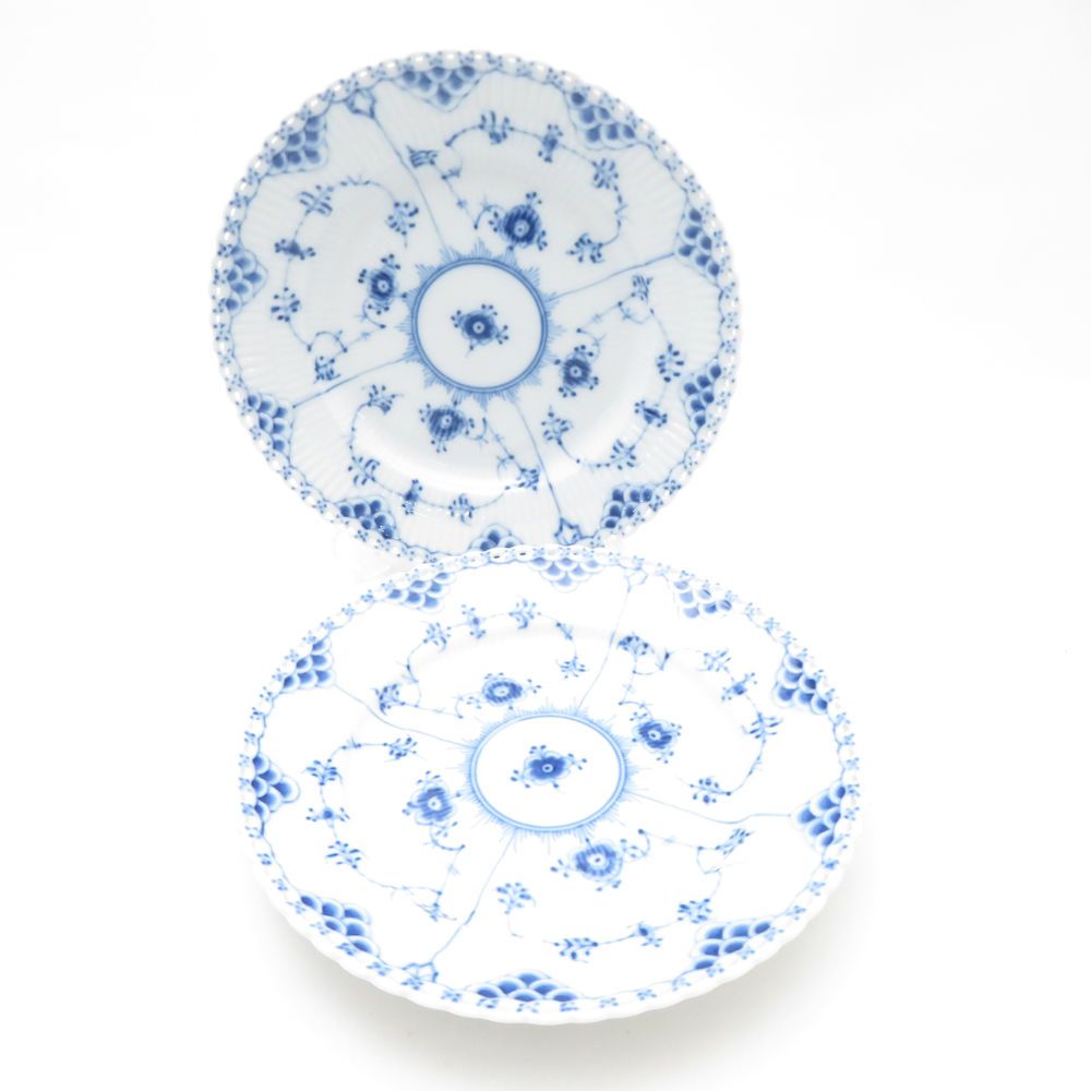 美品 ROYAL COPENHAGEN ロイヤルコペンハーゲン ブルーフルーテッド