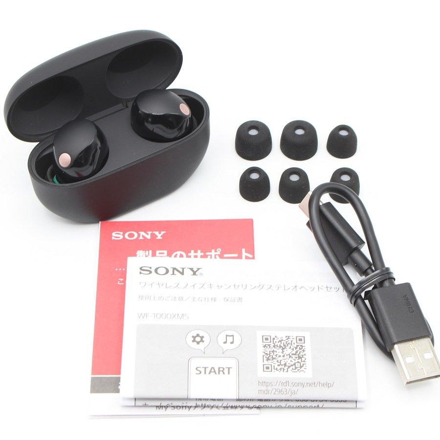 SONY WF-1000 XM 5-B ブラック ワイヤレス ノイズキャンセリングイヤホン ソニー 本体