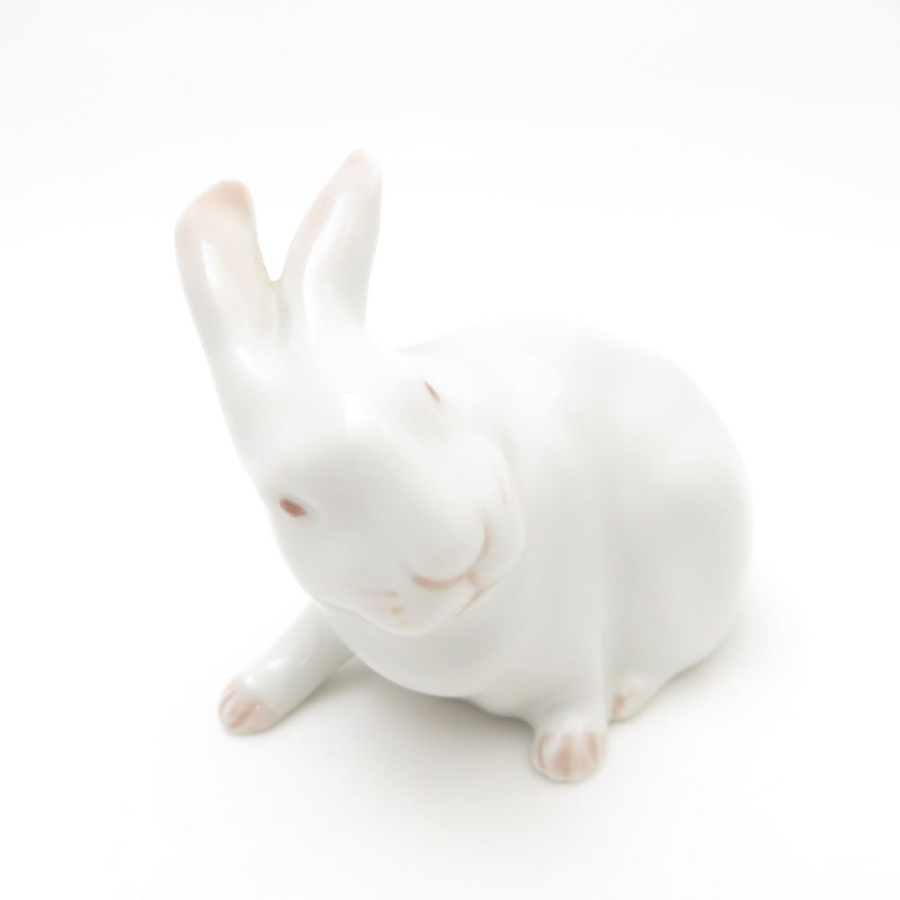 ロイヤルコペンハーゲン　ウサギの陶磁器置物 美品 ROYAL COPENHAGEN ロイヤルコペンハーゲン ウサギ 白うさぎ 1691
