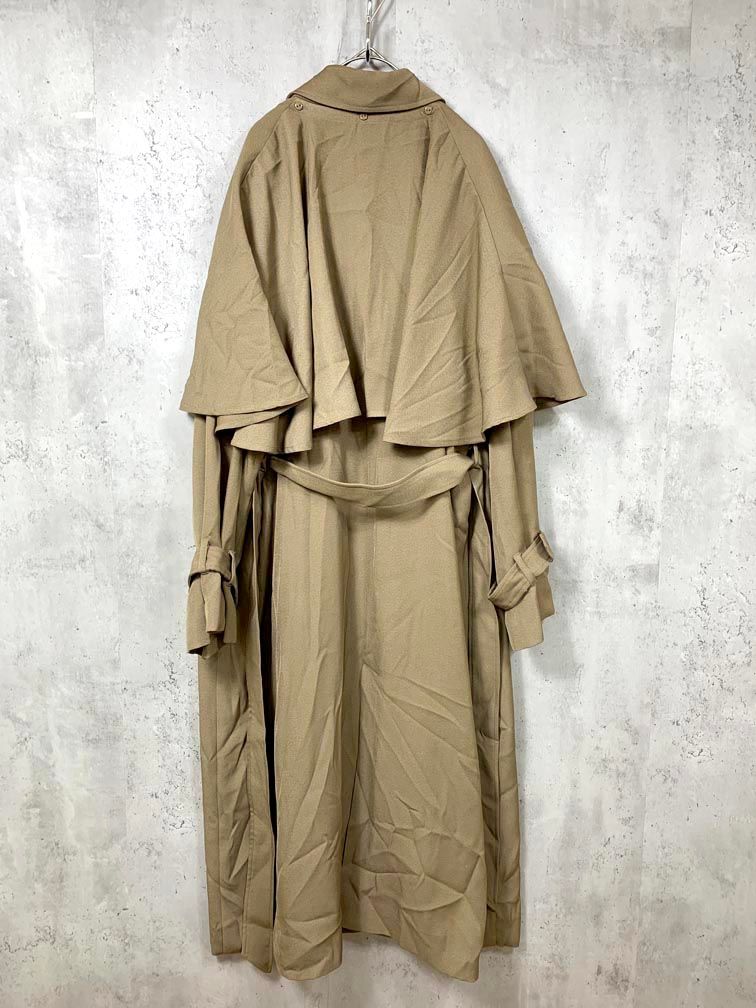 fupel フぺル EP327004BW 定価9900円 2WAYダブルケープ コート sizeM