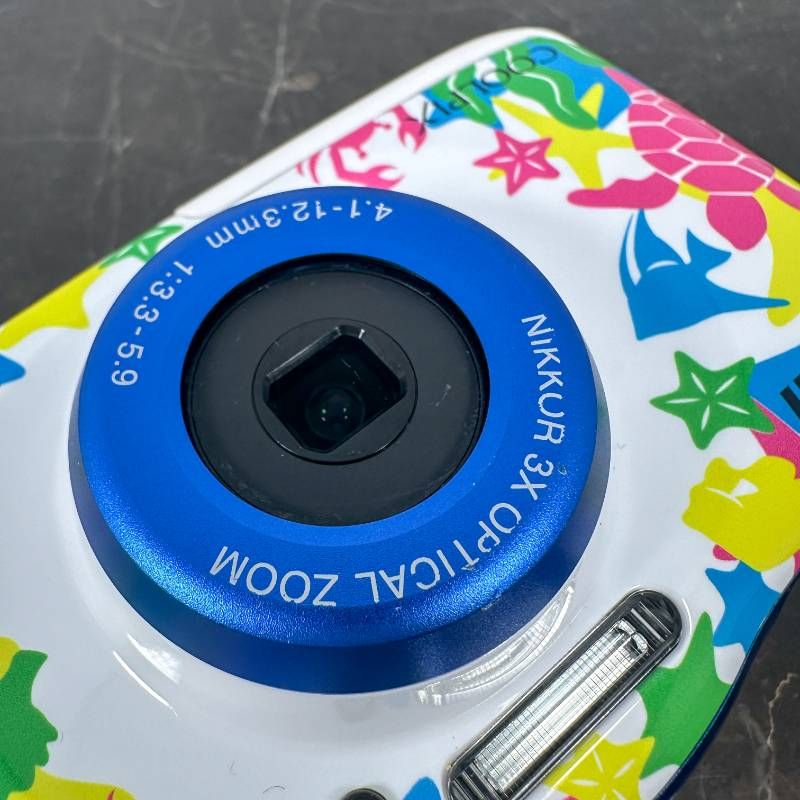 美品】Nikon COOLPIX W100 マリン 防水10m 耐衝撃 タフカメラ 1317万