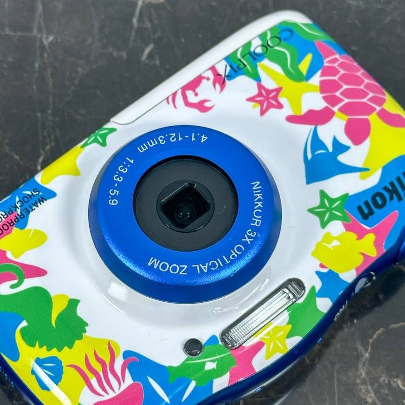 美品】Nikon COOLPIX W100 マリン 防水10m 耐衝撃 タフカメラ