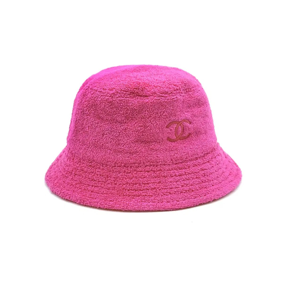 M CHANEL CCロゴ バケットハット ピンク