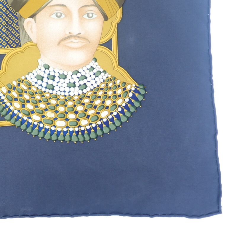 極美品　HERMES　エルメス　カレ90《マハラジャの華麗》 ☆×4 エルメス HERMES カレ90 SPLENDEUR DES MAHARAJAS マハラジャの華麗