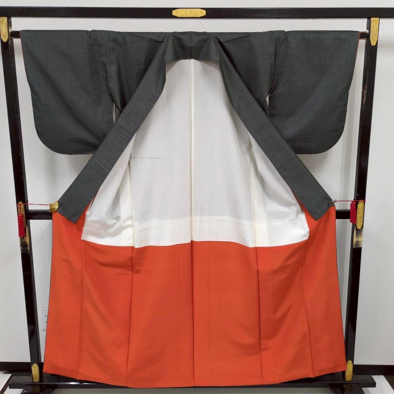 本場大島紬 亀甲 正絹 泥染め 袷 着物 MK-1729 - メルカリ