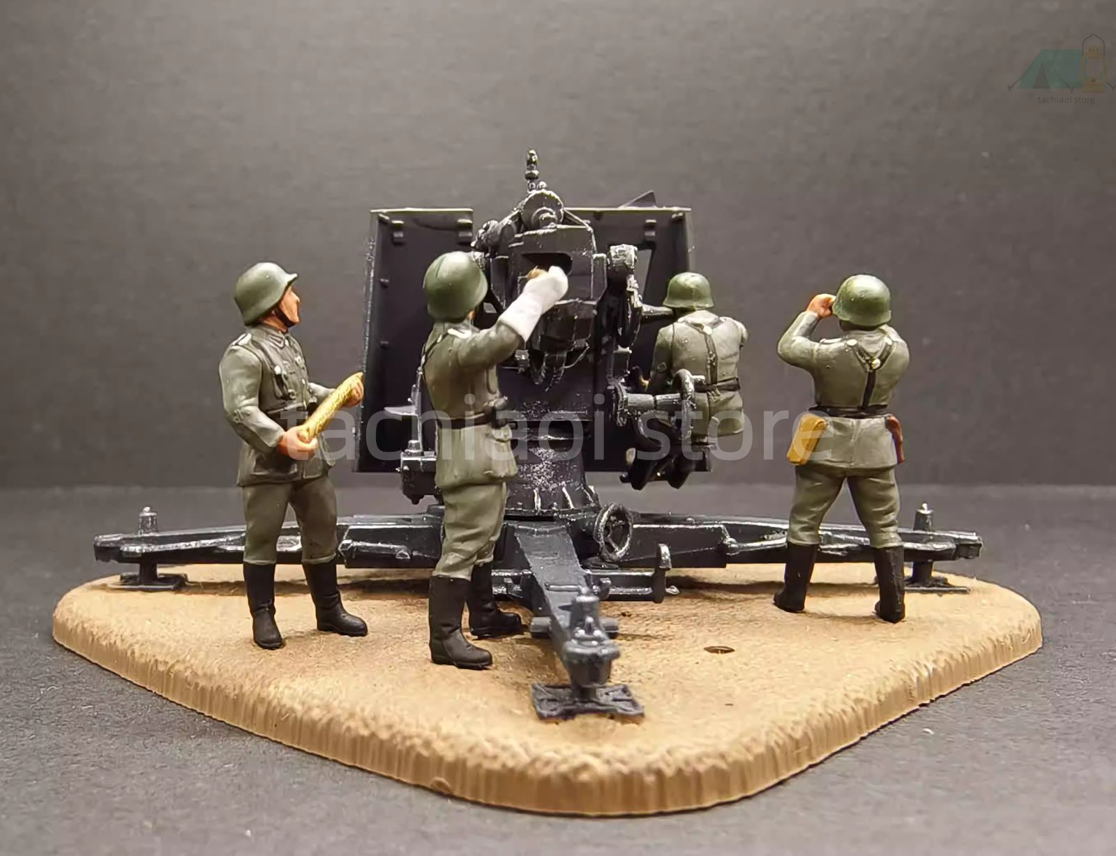 送料無料】1/72 第二次世界大戦 ドイツ軍 88mm砲 撃破マーキング付き