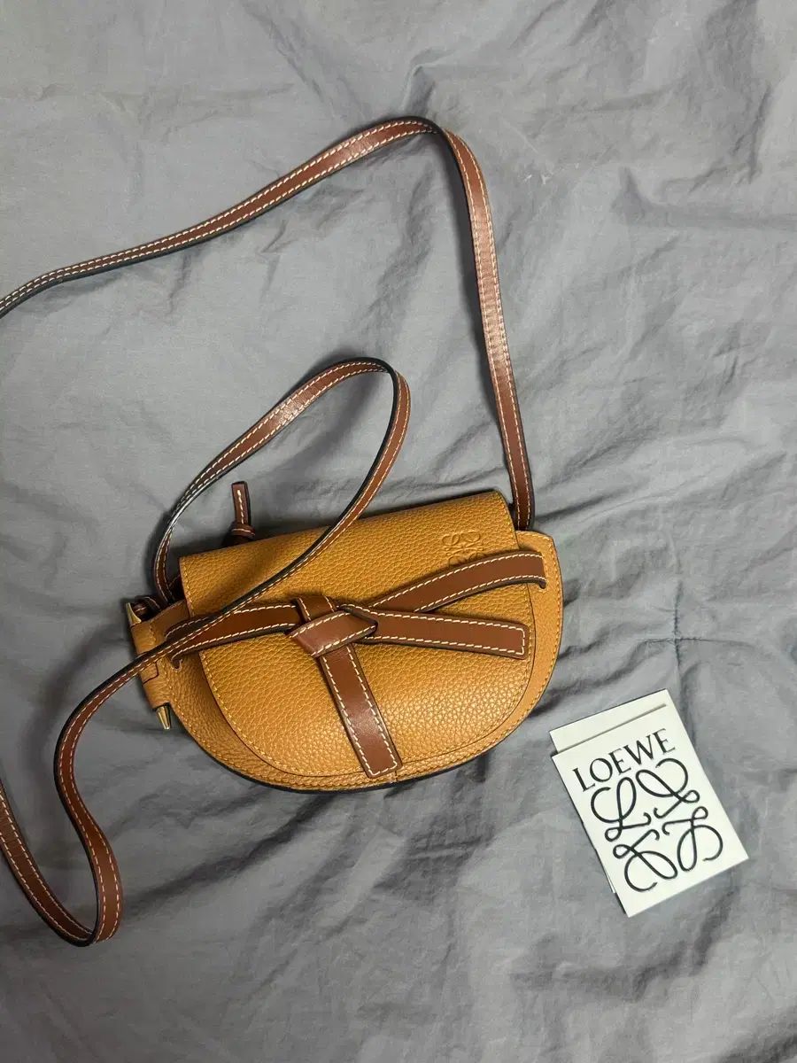 LOEWE ロエベ ゲートバッグ ミニ タン