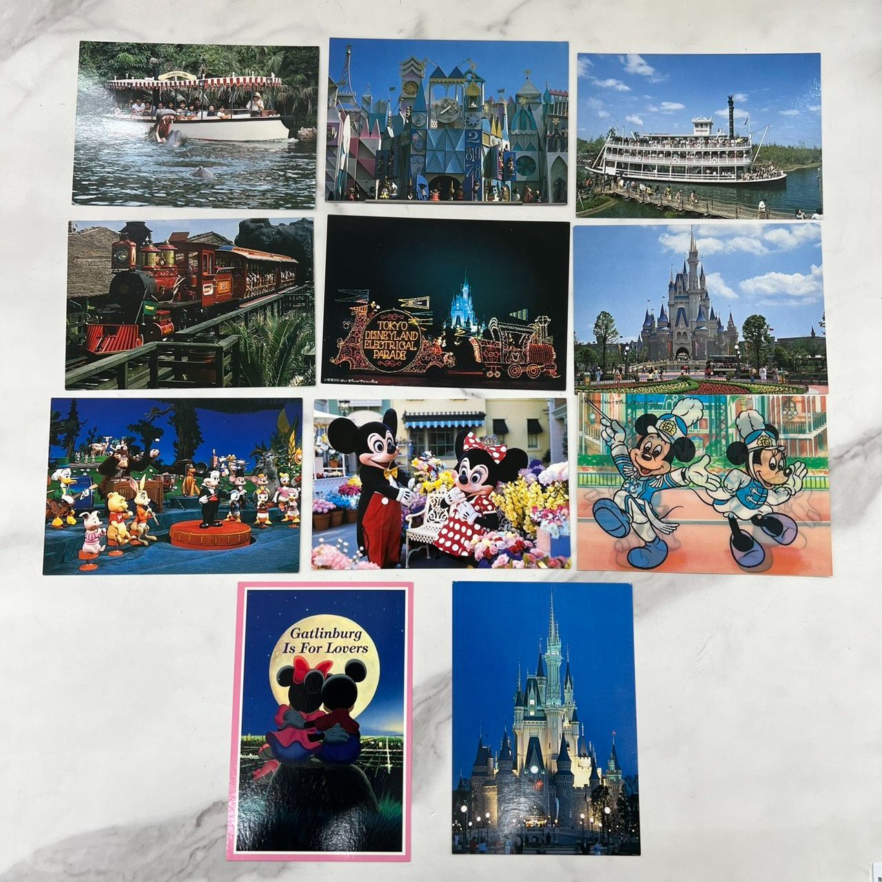 東京ディズニーランド ポストカード 11枚セット レトロ アンティーク