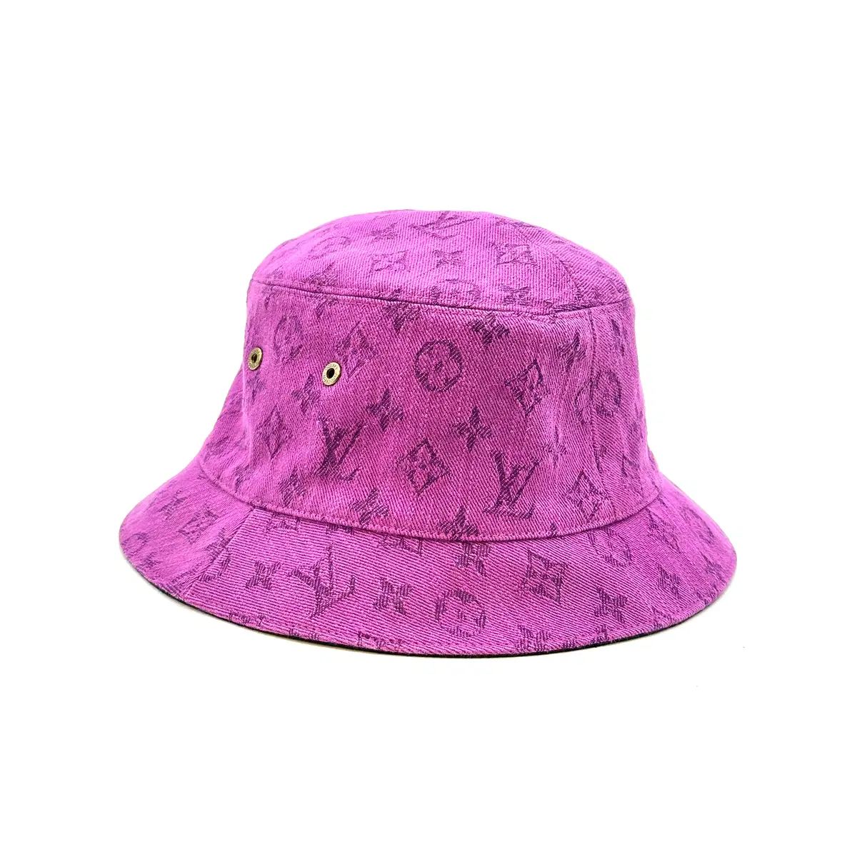 L Louis Vuitton ルイヴィトン MP2443 デニム パープル バケットハット